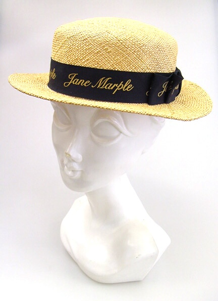 jane marple ロゴリボン帽子