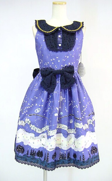 ALICE and the PIRATES 星をめぐる銀河の旅柄ジャンパースカート1型  