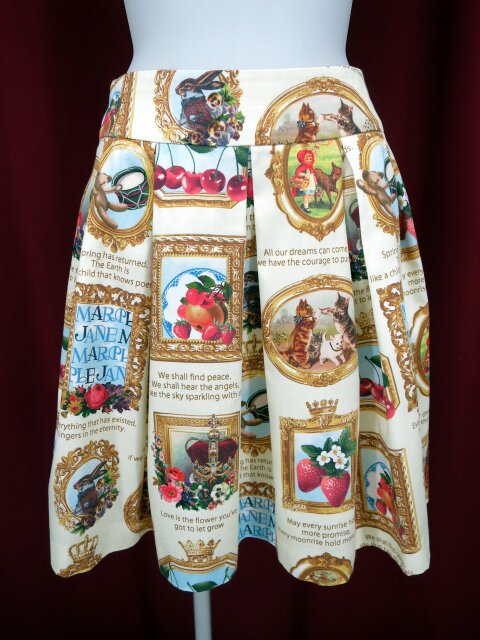 Jane Marple＊Anniversaryフレームのミニスカート