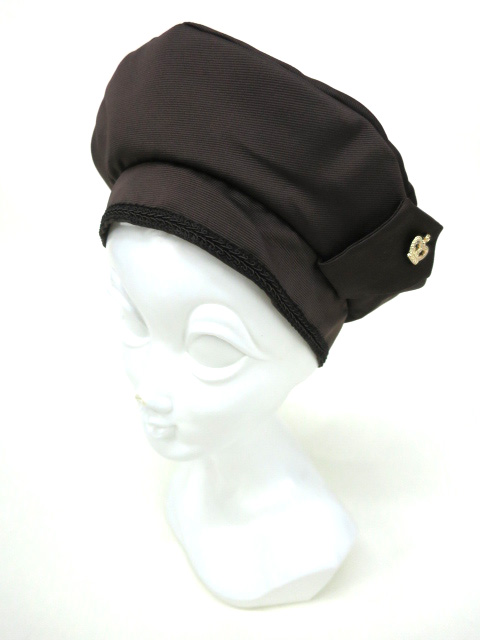 excentrique ベレー帽 ブラック - 帽子