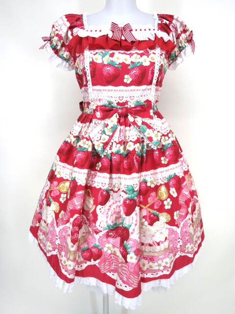 angelic pretty  strawberry whip ワンピース　アカ