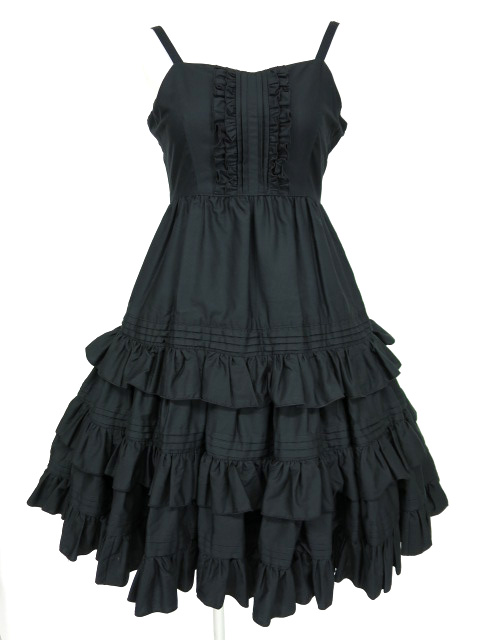 Victorian maiden コットン アンダードレス ブラック メイデン ...