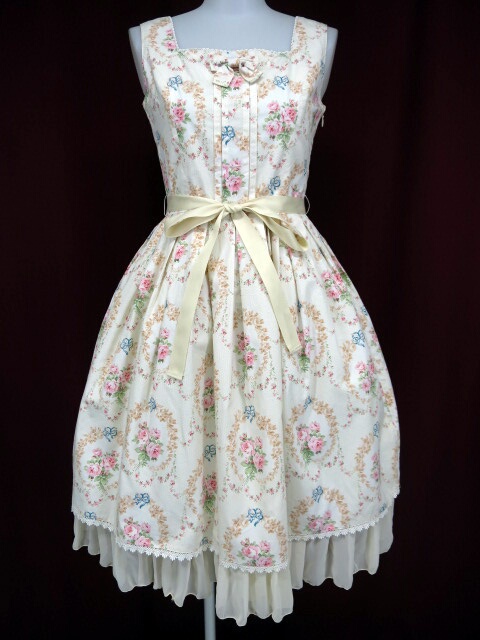 Victorian maiden シフォンフリルジャンパースカート