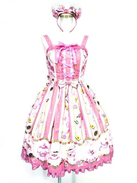 Angelic Pretty ピンク セット JSK ジャンパースカート リボン