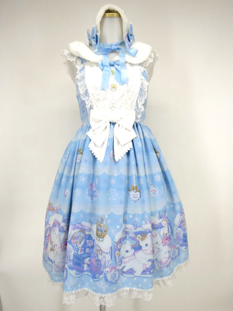 Angelic Pretty Lovely Snow Fantasyジャンパースカート＆カチューシャ 