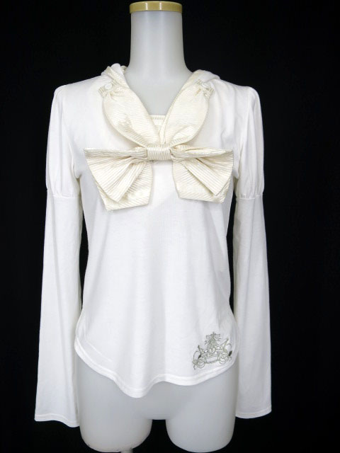 h.NAOTO FRILL フード付きプルオーバー