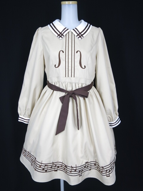 Jane marple バイオリン刺繍　ジャンパースカート　ドレス