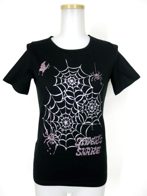 PEACE NOW 蜘蛛の巣プリントTシャツ