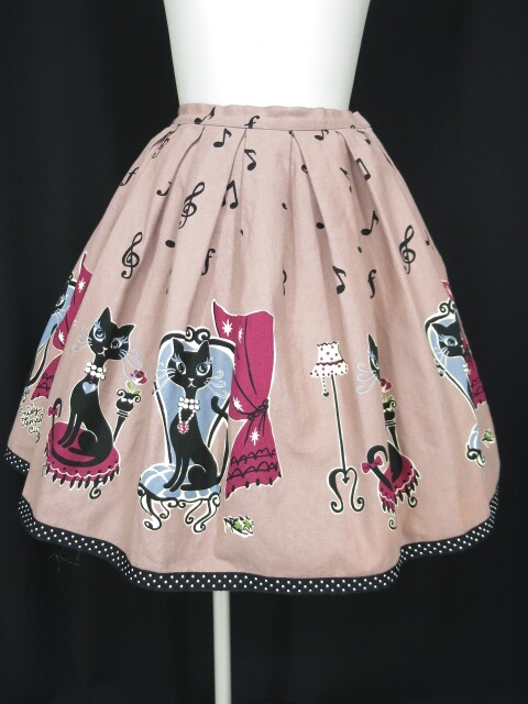 Emily Temple cute 黒猫柄スカート