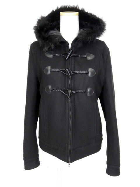 BPN ファー付きダッフルショートコート