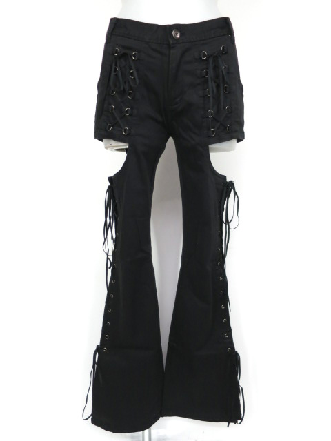 BPN サイド編み上げパンツ