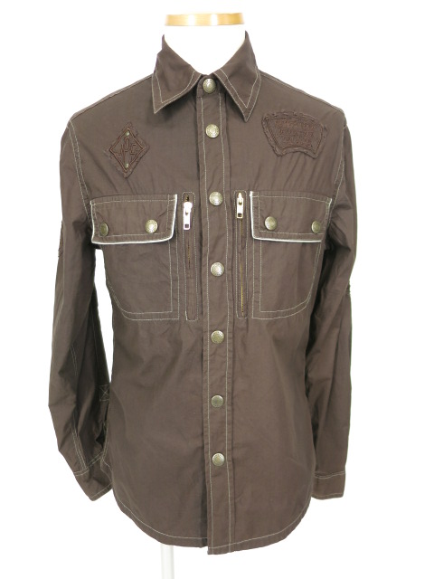 Jean Paul GAULTIER JEAN'S ワッペン付きミリタリーシャツ