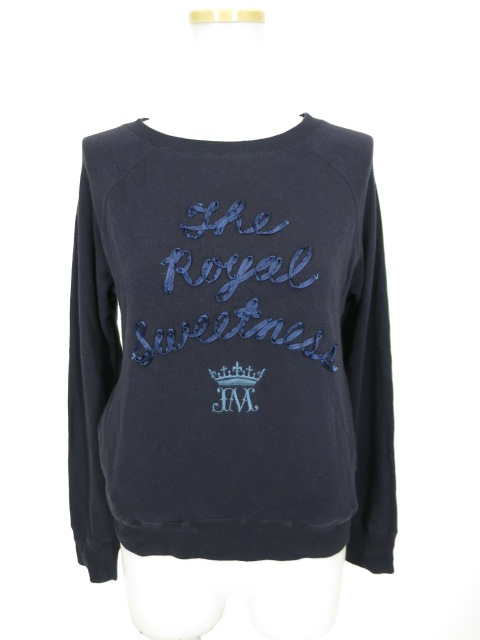 Jane Marple 英字リボン裏毛トップス