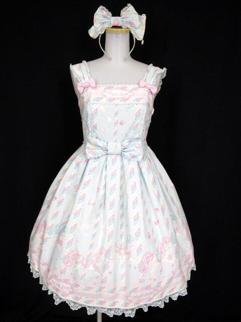 Angelic Pretty Sugary Carnivalジャンパースカート＆カチューシャ