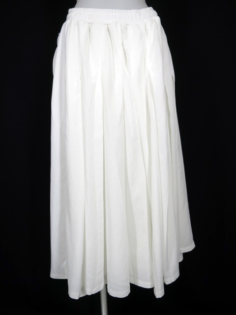 Qutie Frash プリーツ重ね袴ワイドパンツ