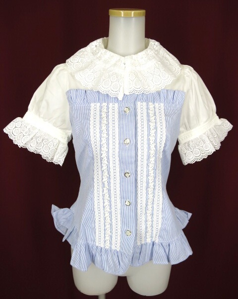 HEAVY SYRUP ビスチェ風切替半袖ブラウス