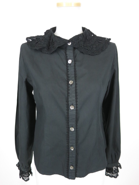 Moi-meme-Moitie レース衿ブラウス