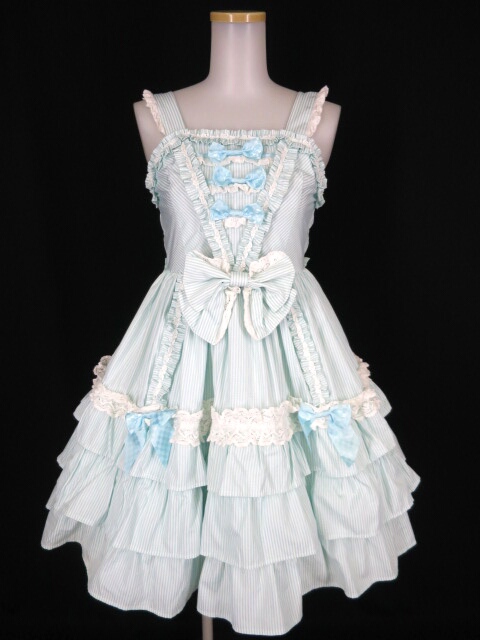 BABY THE STARS SHINE BRIGHT キャンディストライプジャンパースカート