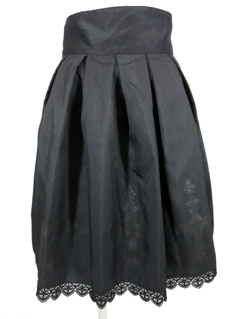 Victorian maiden クロスシャンタンダブルスカート