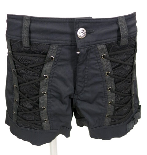 Qutie Frash 編み上げ付きショートパンツ