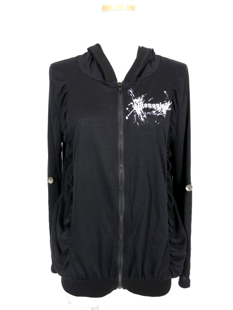 ALGONQUINS 紋章柄フードカーディガン