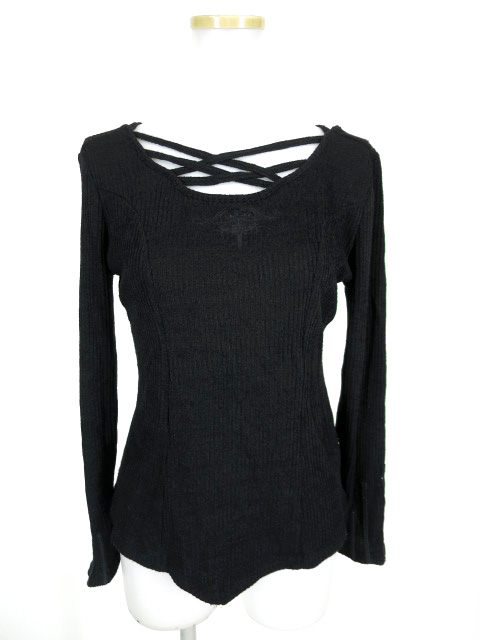 Ozz Croce リブニット長袖カットソー