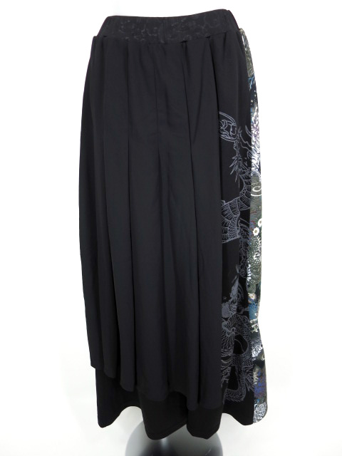 Qutie Frash アシメプリーツ重ねワイドパンツ