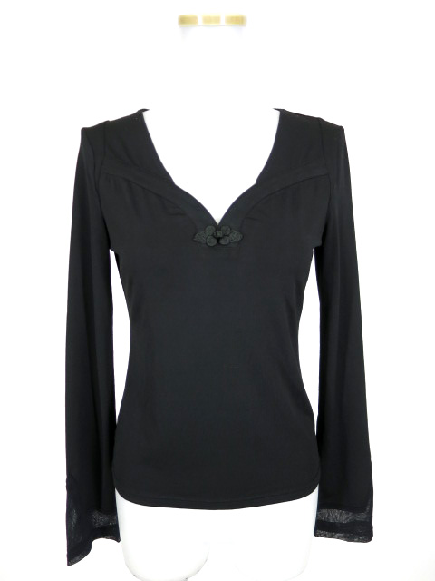 OZZ ONESTE チャイナボタン付き長袖カットソー