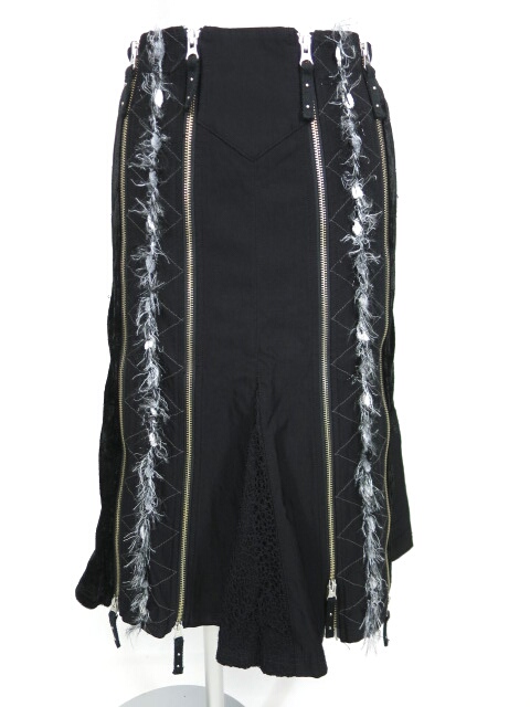 Ozz Croce ジップ切替スカート