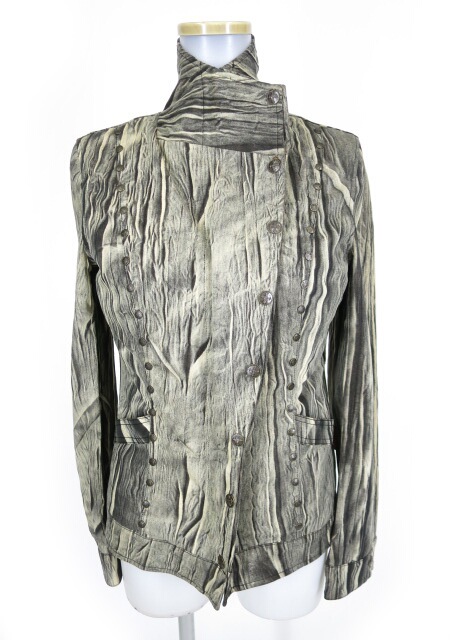 Ozz On hikozoh ライナー付き絞り染め柄ジャケット