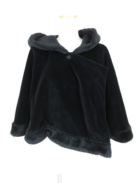 alice auaa フード付き別珍ケープ