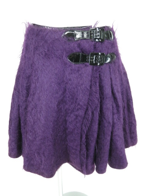 Jean Paul GAULTIER FEMME モヘアプリーツ巻きスカート