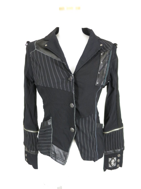 Ozz Croce ストライプ切替ジャケット