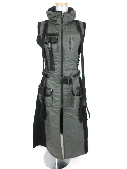 Qutie Frash ジップアップノースリーブワンピース