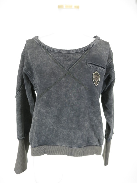 Ozz Croce ムラ染めスウェットプルオーバー