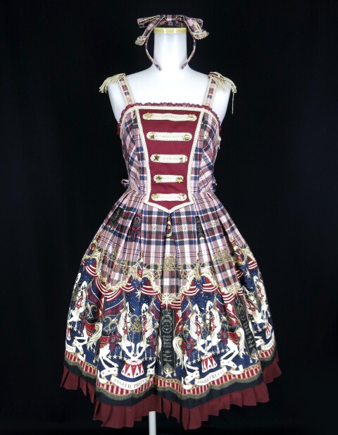 Angelic Pretty Cirque du L'Etoileナポレオンジャンパースカート＆カチューシャ