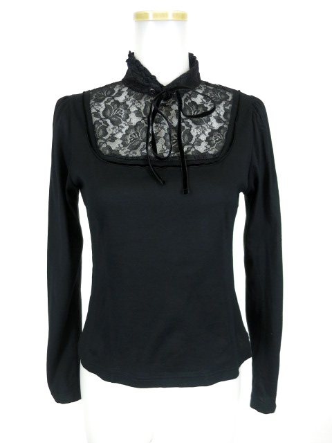 BPN レース切替ハイネックカットソー