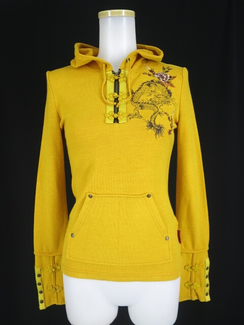 Ozz On hikozoh 龍刺繍入りプルオーバーニットパーカー