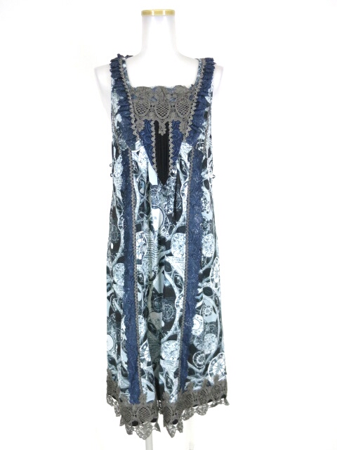 OZZ ANGELO 星座柄ノースリーブワンピース