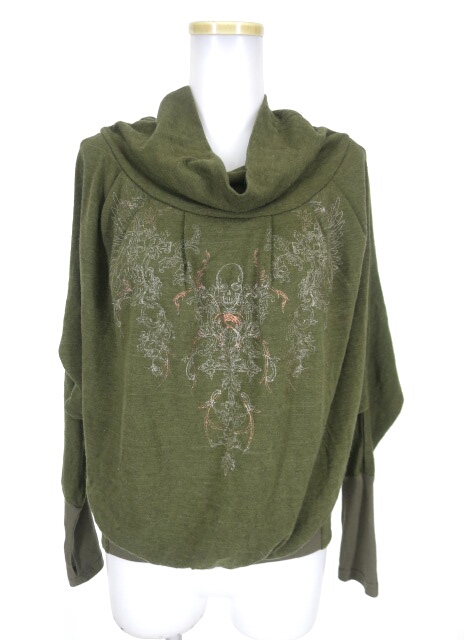 Ozz Croce バックレース切替ドルマンニットプルオーバー