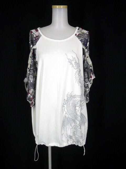 Qutie Frash 和柄切替ビッグカットソー