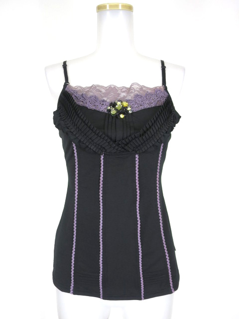 OZZ ANGELO ビジュー付きキャミソール