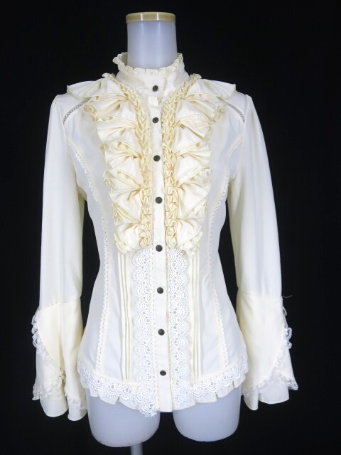 Ozz Croce フレア袖フリルブラウス