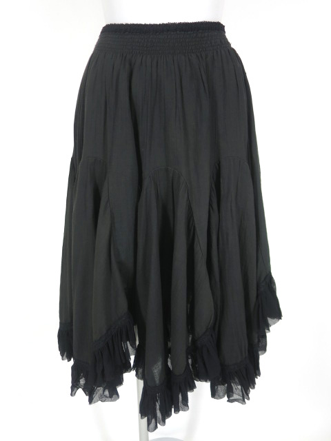 OZZ ANGELO 裾チュール付きフレア切替スカート