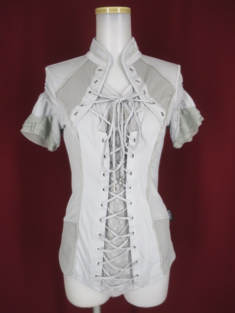 Ozz Croce 編み上げ付き半袖カットソー