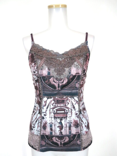 OZZ ANGELO レリーフ柄キャミソール