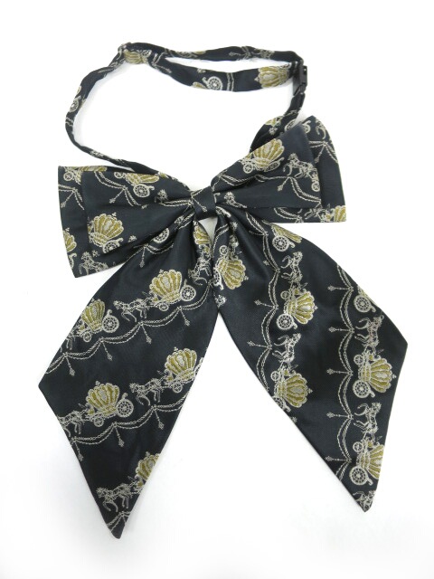 BPN 馬車柄ジャガードリボンタイ