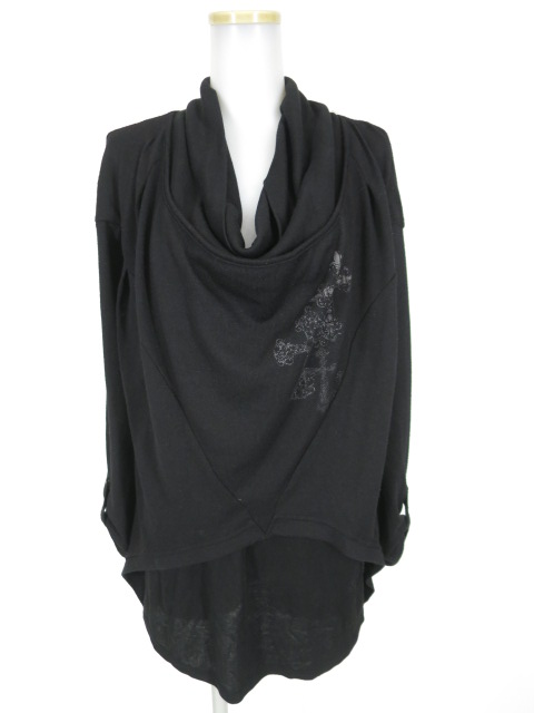 Ozz Croce クロスプリントドルマンニットプルオーバー