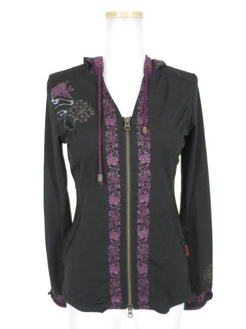 OZZ ONESTE 和柄プリントジップパーカー