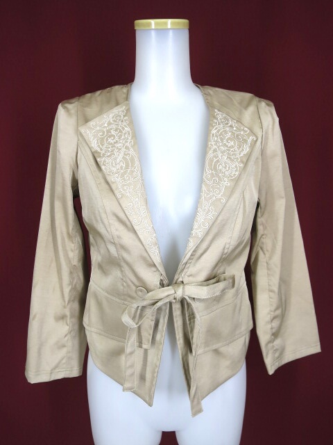 OZZ ANGELO ラペル刺繍入りジャケット